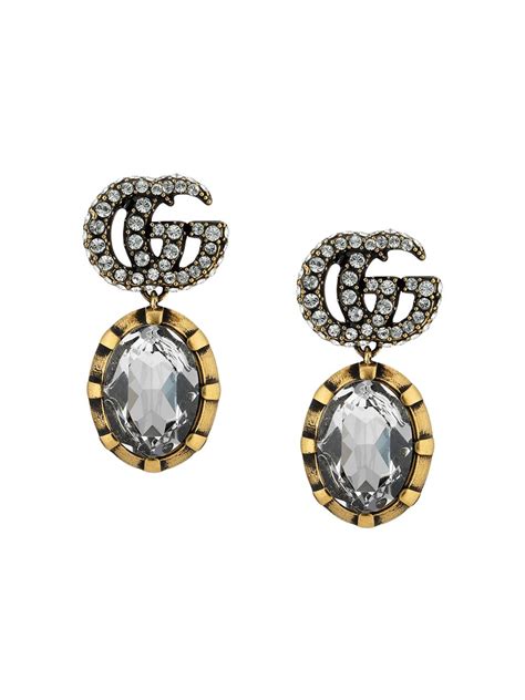 gucci gg drop earrings|gucci orecchini earrings.